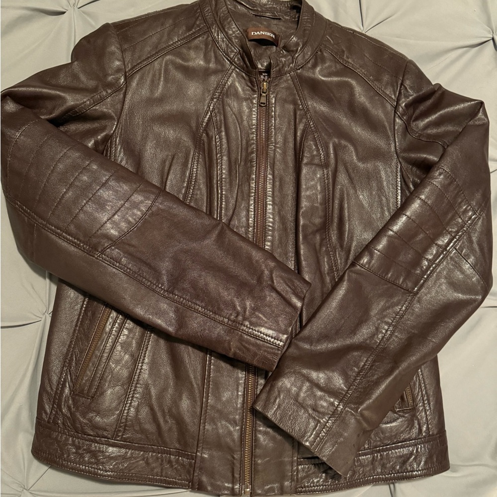 Danier Brown Leather Jacket - Women's